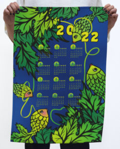 Hop-Fish-2022calendar-Tea-Towel