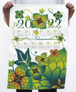 Hop-Nouveau-2022-Calendar-Tea-Towel