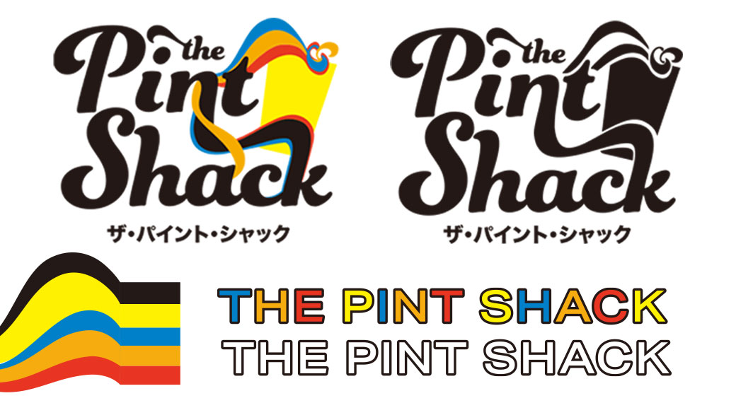 The Pint Shack logo variations